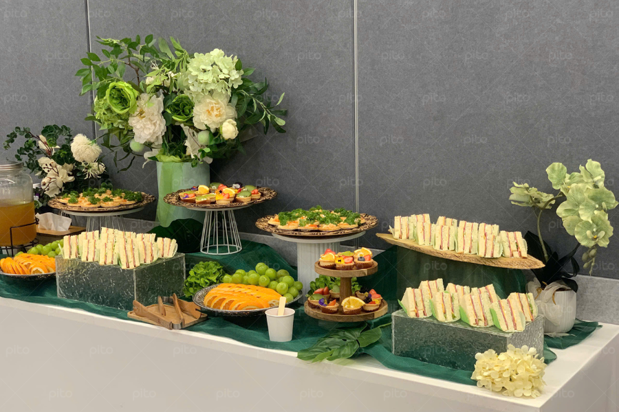 Tiệc Teabreak Xanh Lá 5