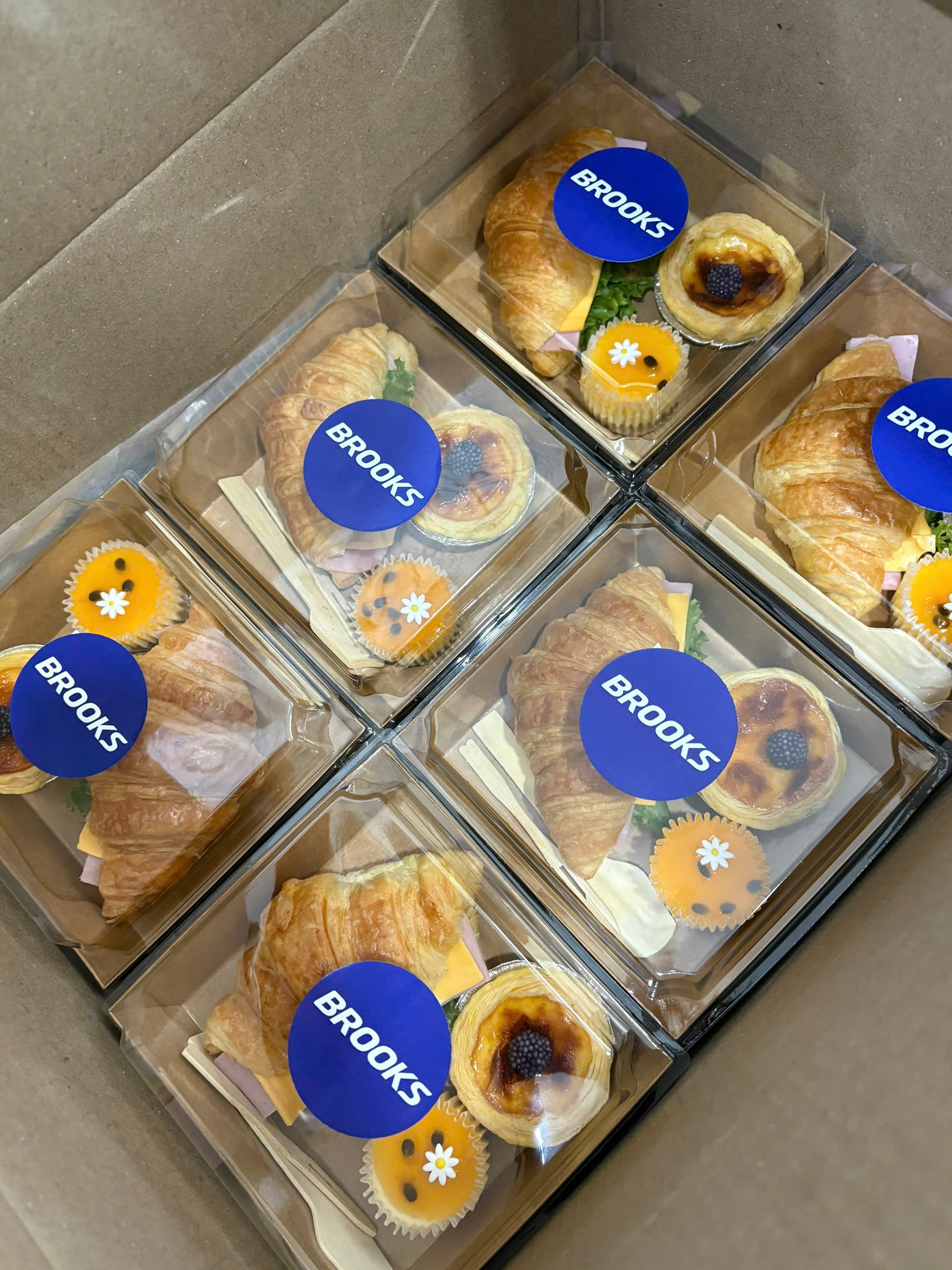 Box 3 Bánh Croissant Ham Cheese Tart Trứng Cheese Cake Chanh Dây 3