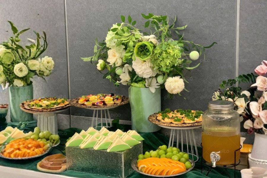 Tiệc Teabreak Xanh Lá 3